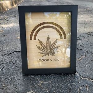 Shadowbox frame with Art  Engraved by me